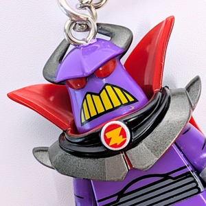 ★ブロックフィギュアキーホルダー★【トイ・ストーリー / TOY STORY 】悪の帝王ザーグ / トイストーリー〚アメリカン雑貨 アメトイ〛