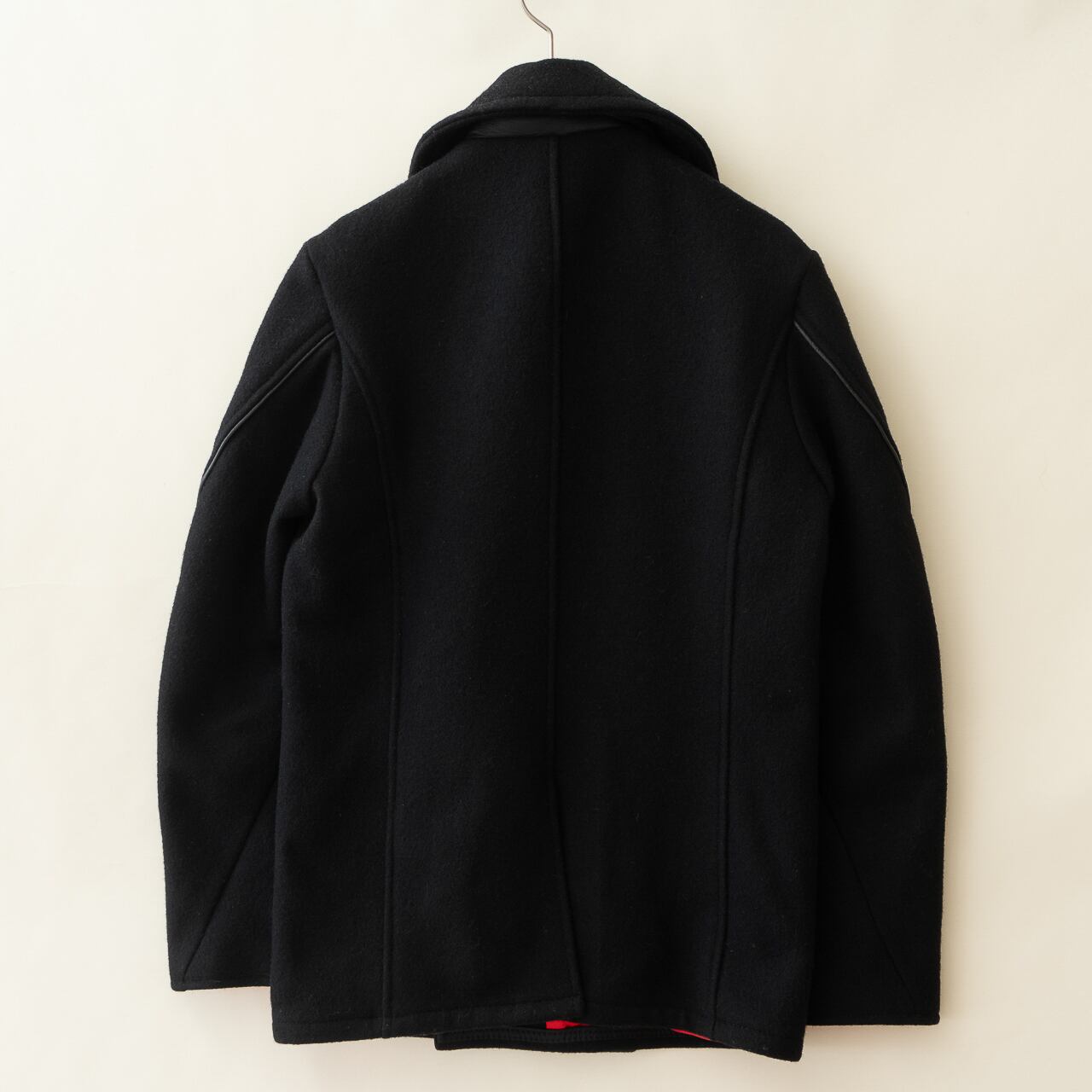 schott ピーコート　レザー　ブラック　黒　36 Schott ショット 日本限定モデル ピーコート 36 S-M相当 レザー