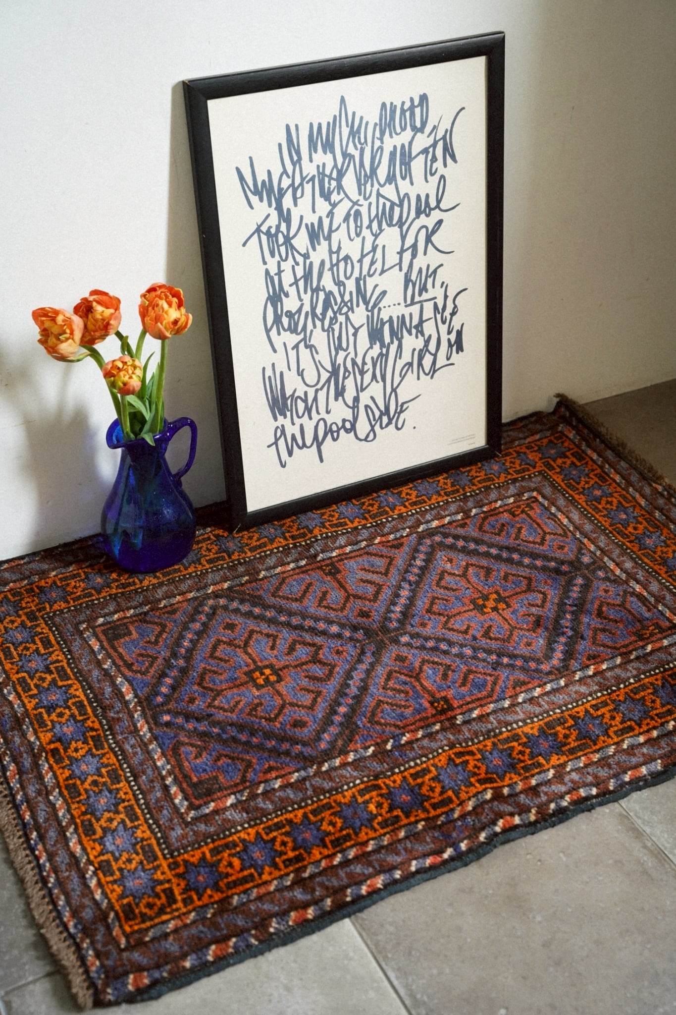 1981-Vintage Baluch rug