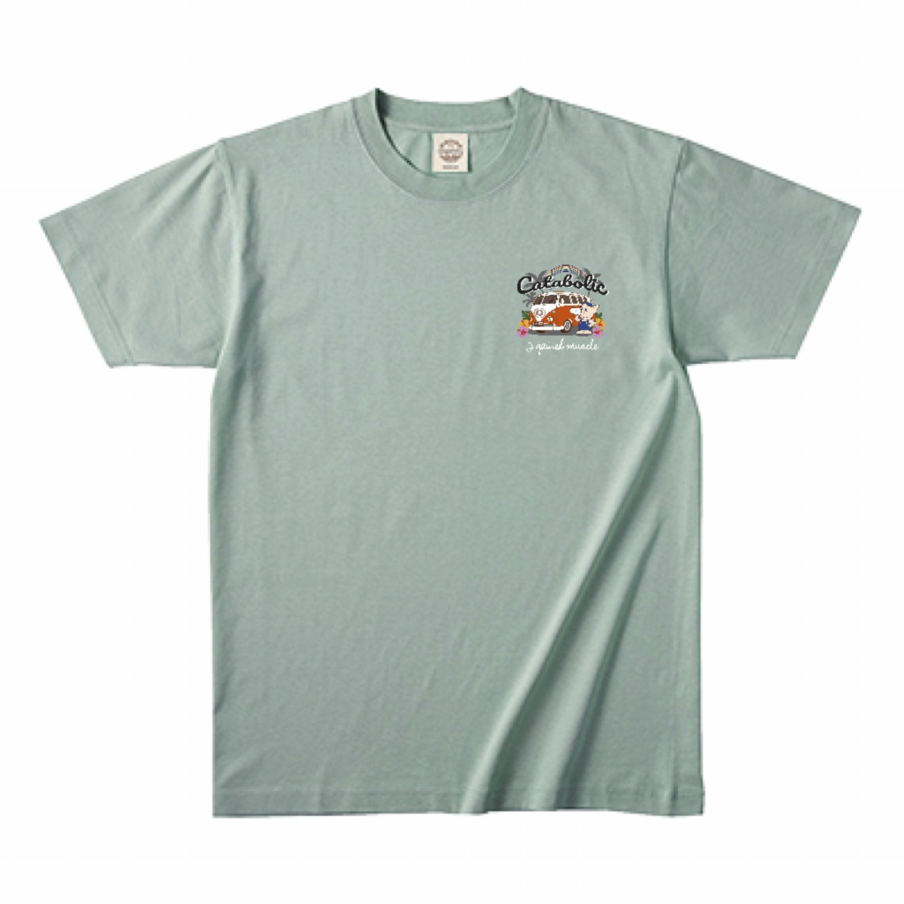 カタボリック Tシャツ "BUS"【シャロウグリーン】《2XL》大きいサイズ