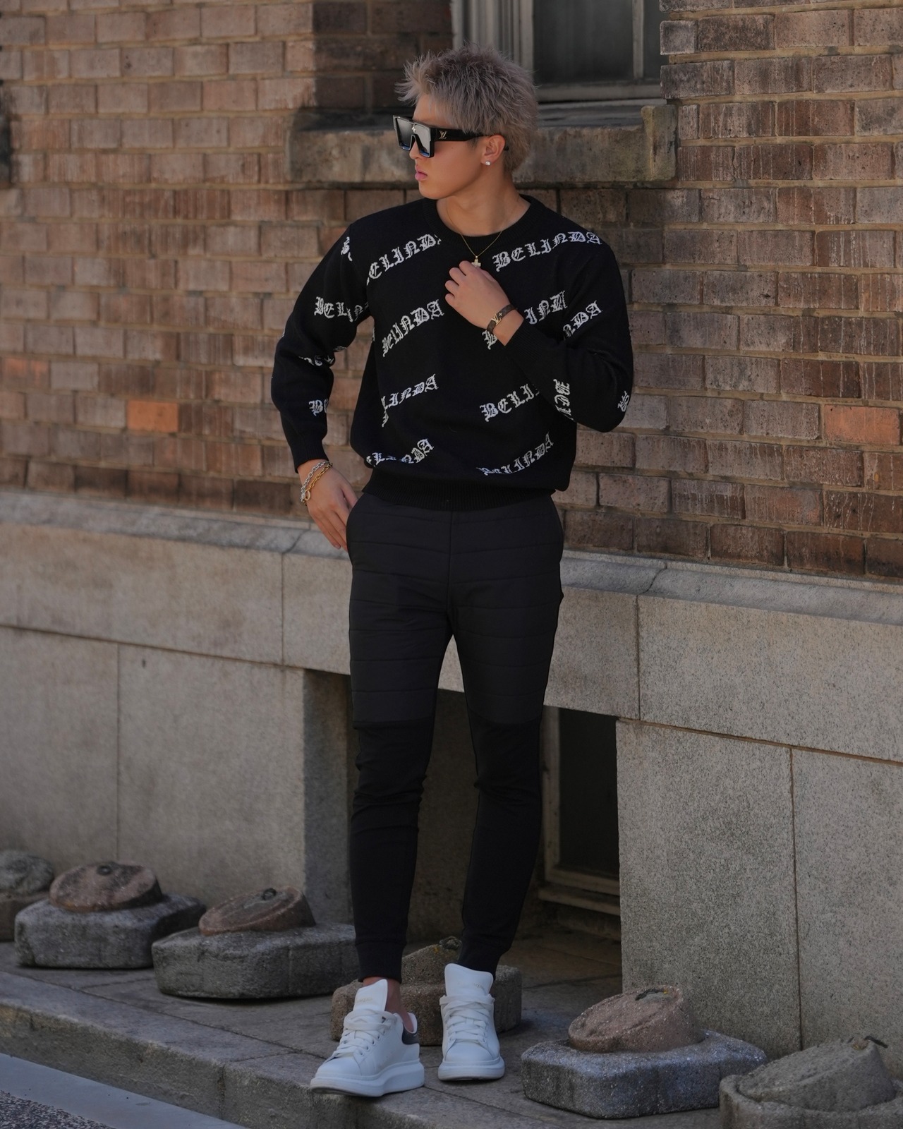 BELINDA MONOGRAM LOGO KNIT【BB25015】