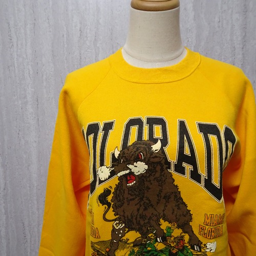 【COLORADO】90s Buffalo Print Sweatshirt / コロラド バッファロープリント スウェット