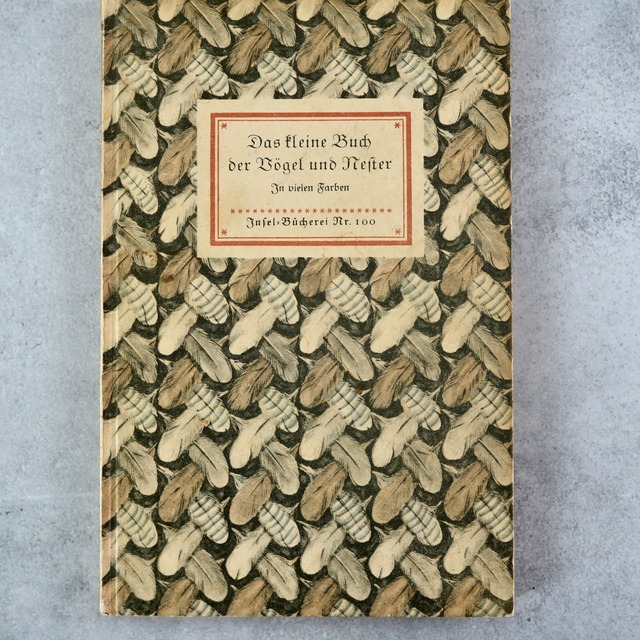 インゼル文庫 100番 小さな鳥と巣の図鑑 ドイツ 洋書 ディスプレイ インテリア 古書_2411005-10