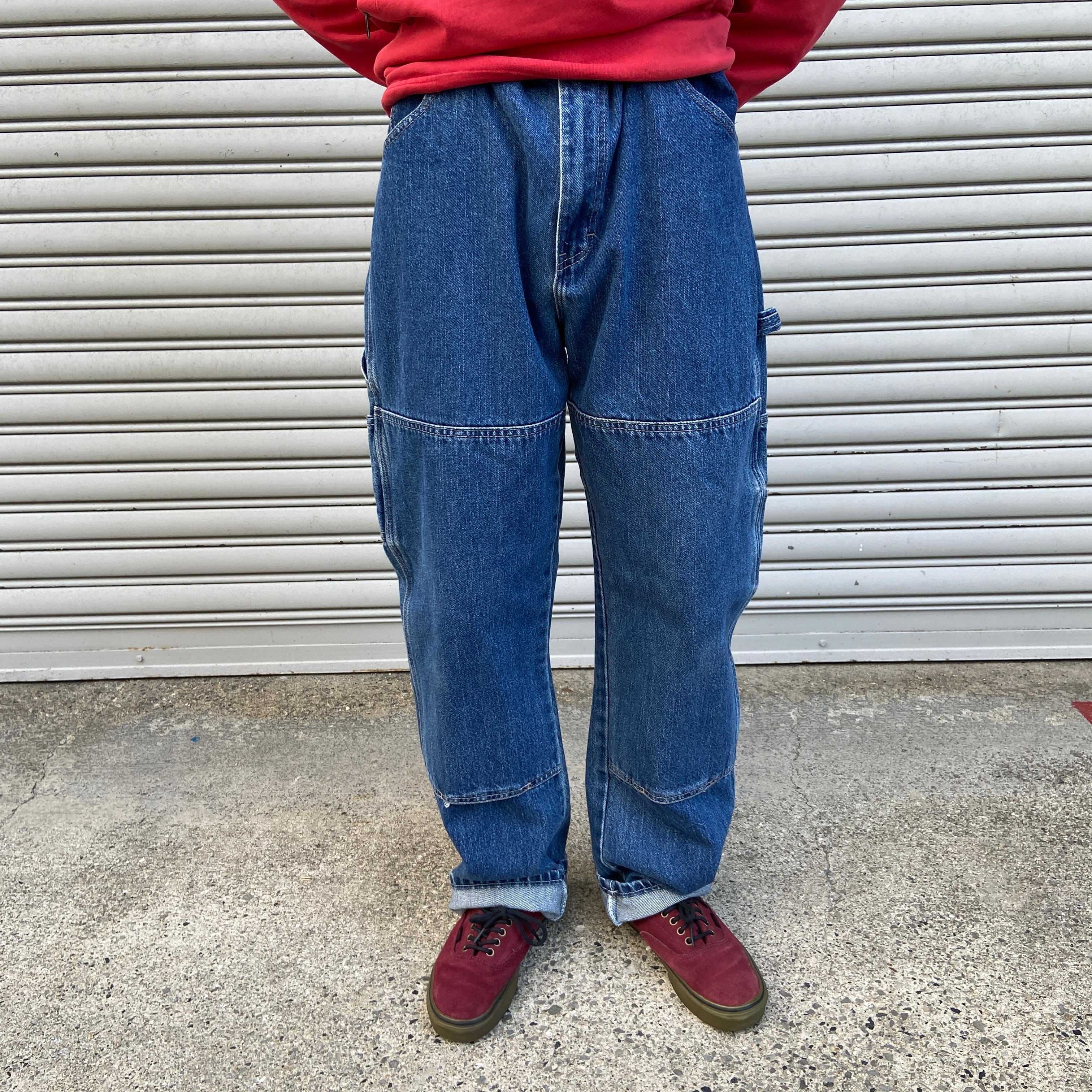 Dickies ディッキーズ ダブルニー　シルバー　w36 l32 パンツ