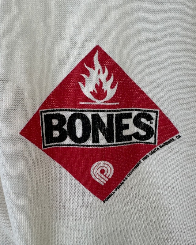 -POWELL PERALTA- Vintage 80s L Print T-Shirt made in USA