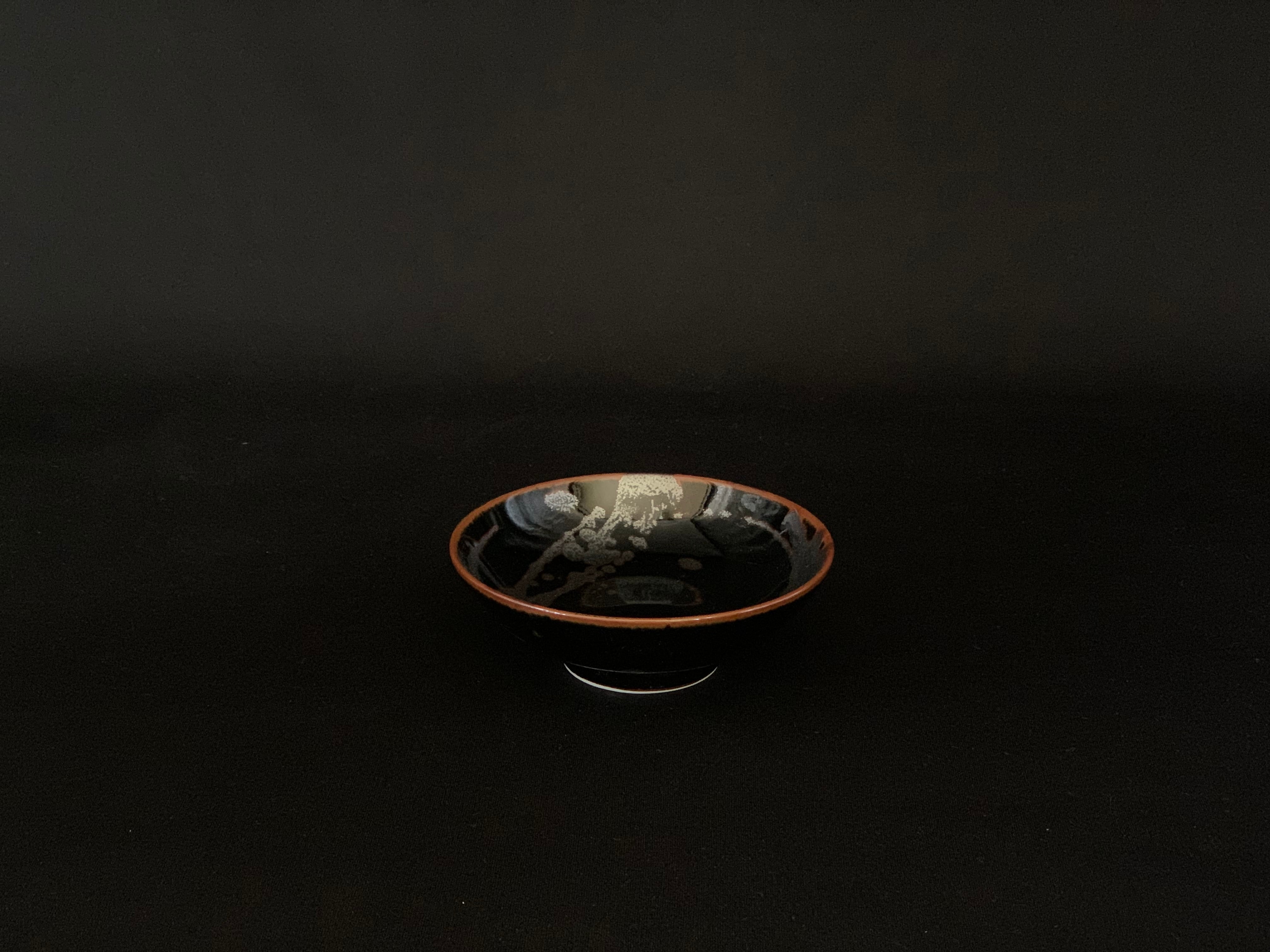 井上祐希作】天目銀滴小皿 | 井上萬二窯 INOUE MANJI KILN