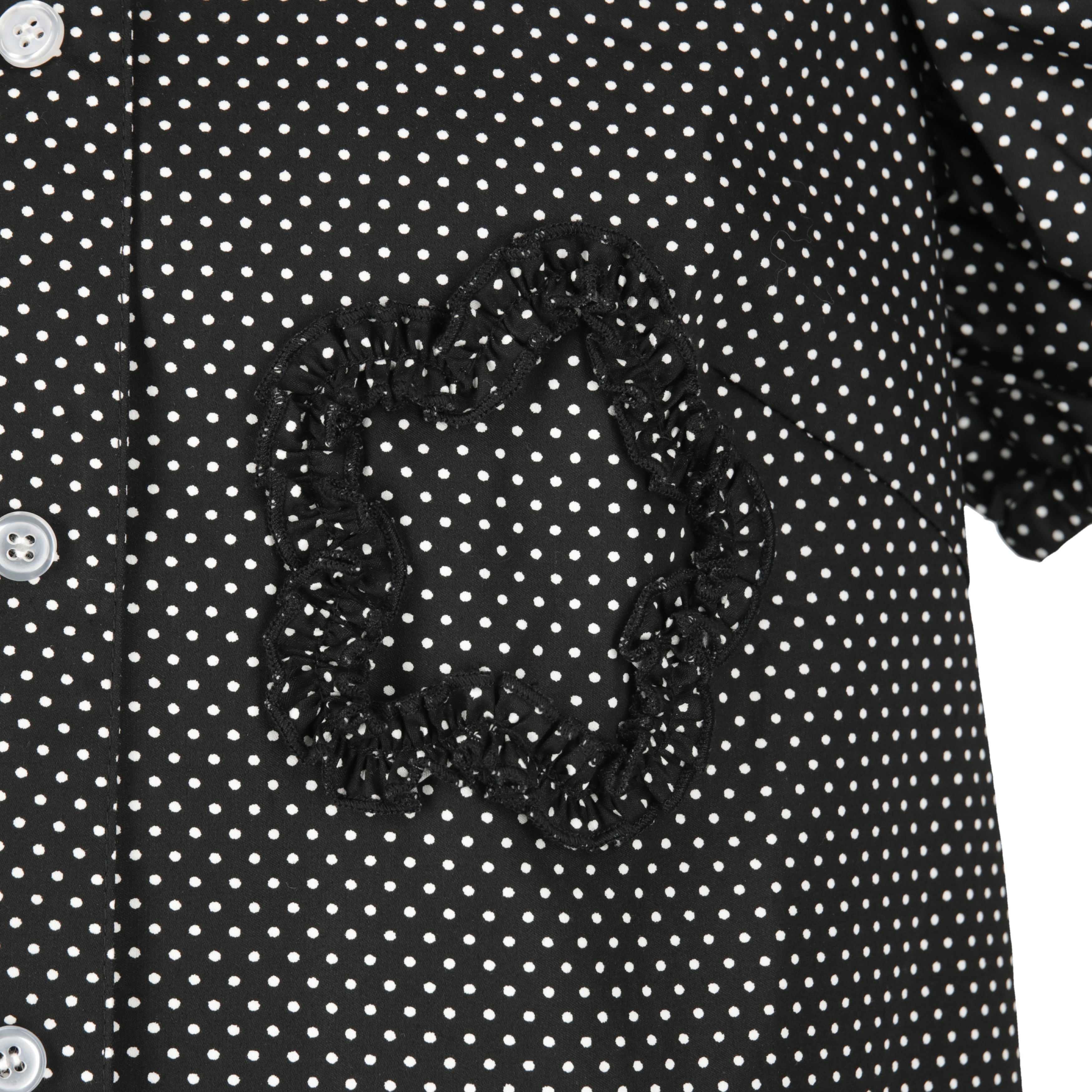 フラワーデコレーションブラウス　POLKADOTS