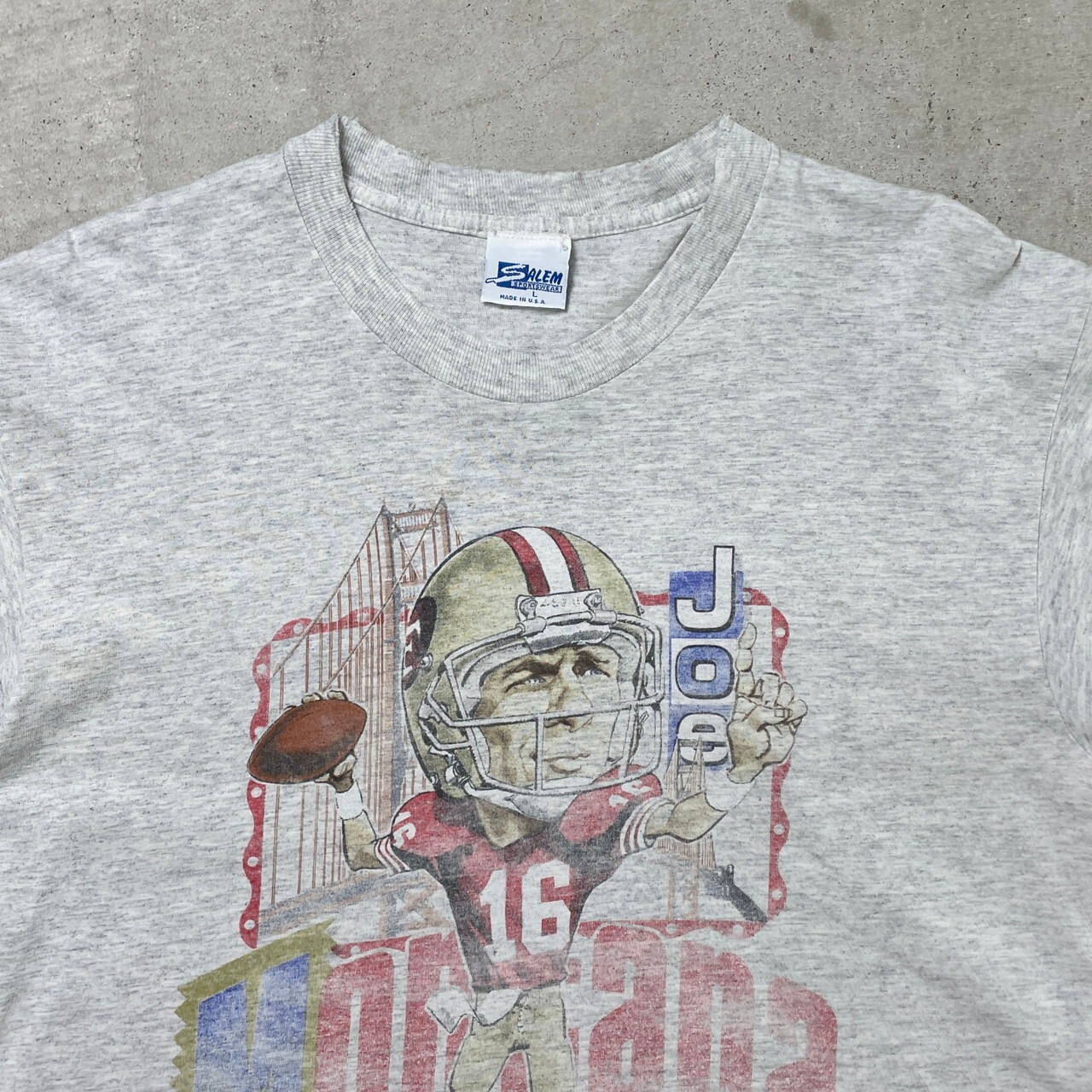 90年代 USA製 MFL SANFRANCISCO 49ers ジョー・モンタナ プリントT 