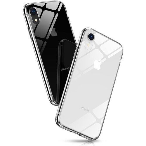 新品》 全透明 iPhone XR ケース iphone10rケース Aunote 背面ガラス 