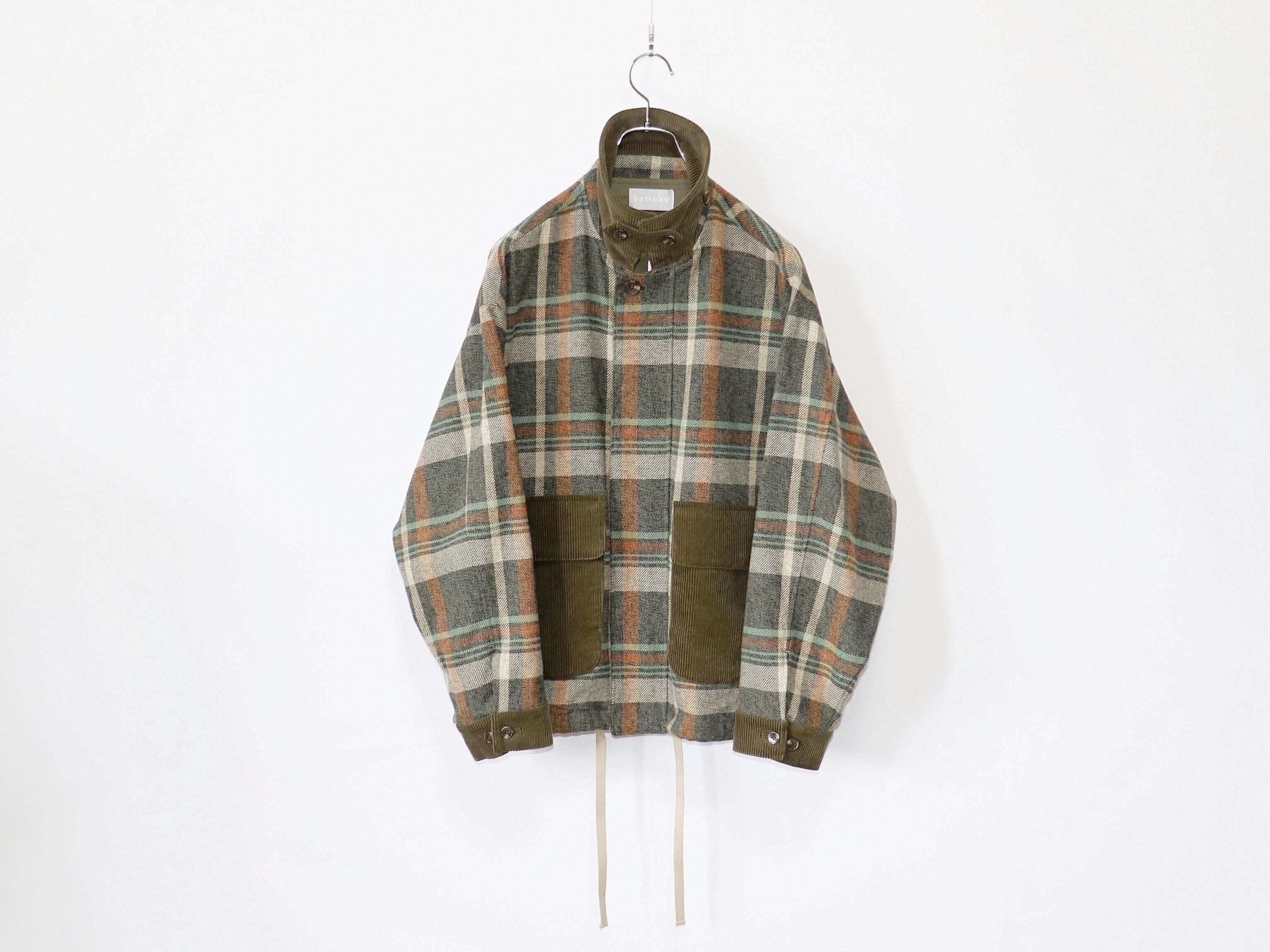 ラスト1点】bettaku comfort / WORK SHORT JACKET - KHAKI ベッタク