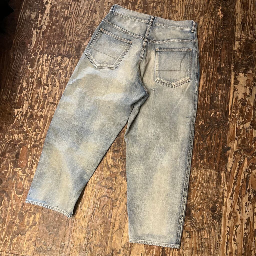 【美品】ANCELLM DENIM size3 タグ付き【セール中！】 ANCELLM アンセルム selvedge tapered 5p denim SIZE.3 ANC-PT03-B