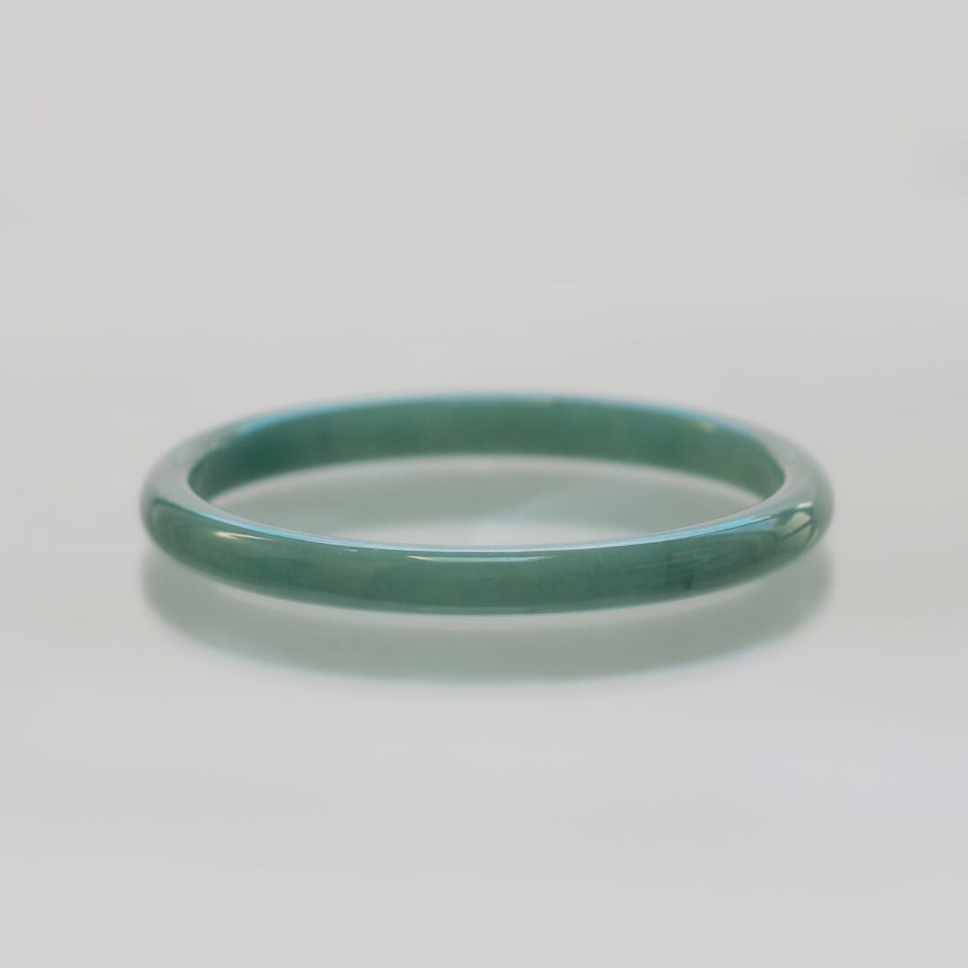 内径 約56.5mm】 Guatemala 翡翠バングル A貨翡翠 jd_bg1125 | 【MeiNu