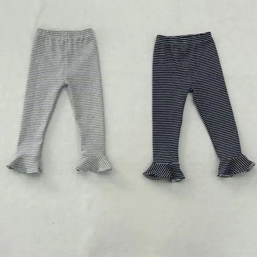 gray S［即納］frill border leggings 26autumn / AIAI