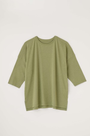 【竹布】 TAKEFU リラックスTシャツ ライムグリーン M～L