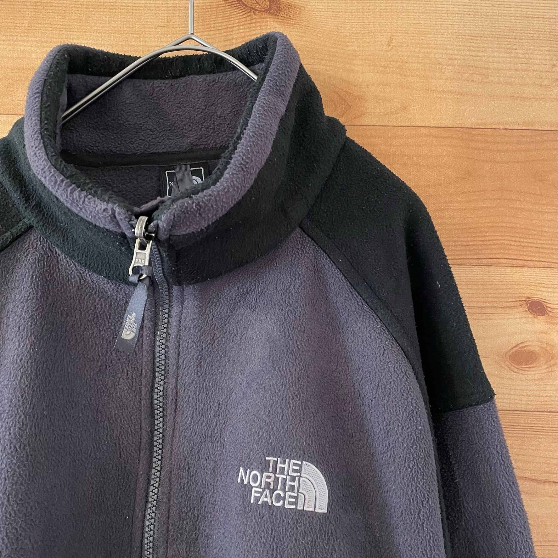 THE NORTH FACE】刺繍ロゴ バックロゴ フリースジャケット ブルゾン L 