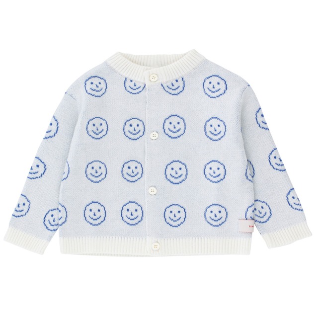 Tiny Cottons ‘HAPPY FACE’ baby cardigan