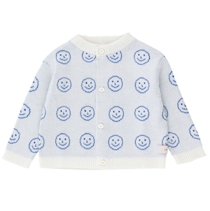 Tiny Cottons ‘HAPPY FACE’ baby cardigan