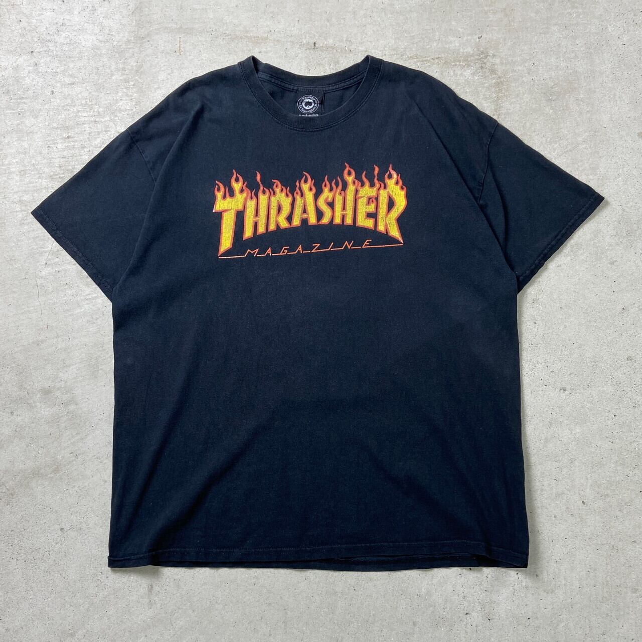 00年代 THRASHER FLAME LOGO スラッシャー フレイム ロゴTシャツ 