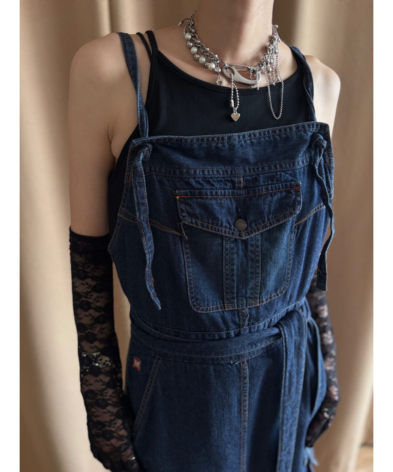 MADE IN JAPAN denim maxi dress-4767-6