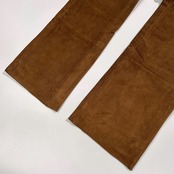 タグ付き 未使用品 00s BANANA REPUBLIC バナナリパブリック 本革 スエード レザー パンツ サイズ 0 /オールド/ブラウン