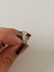 S925 シルバーフラワーフープピアス