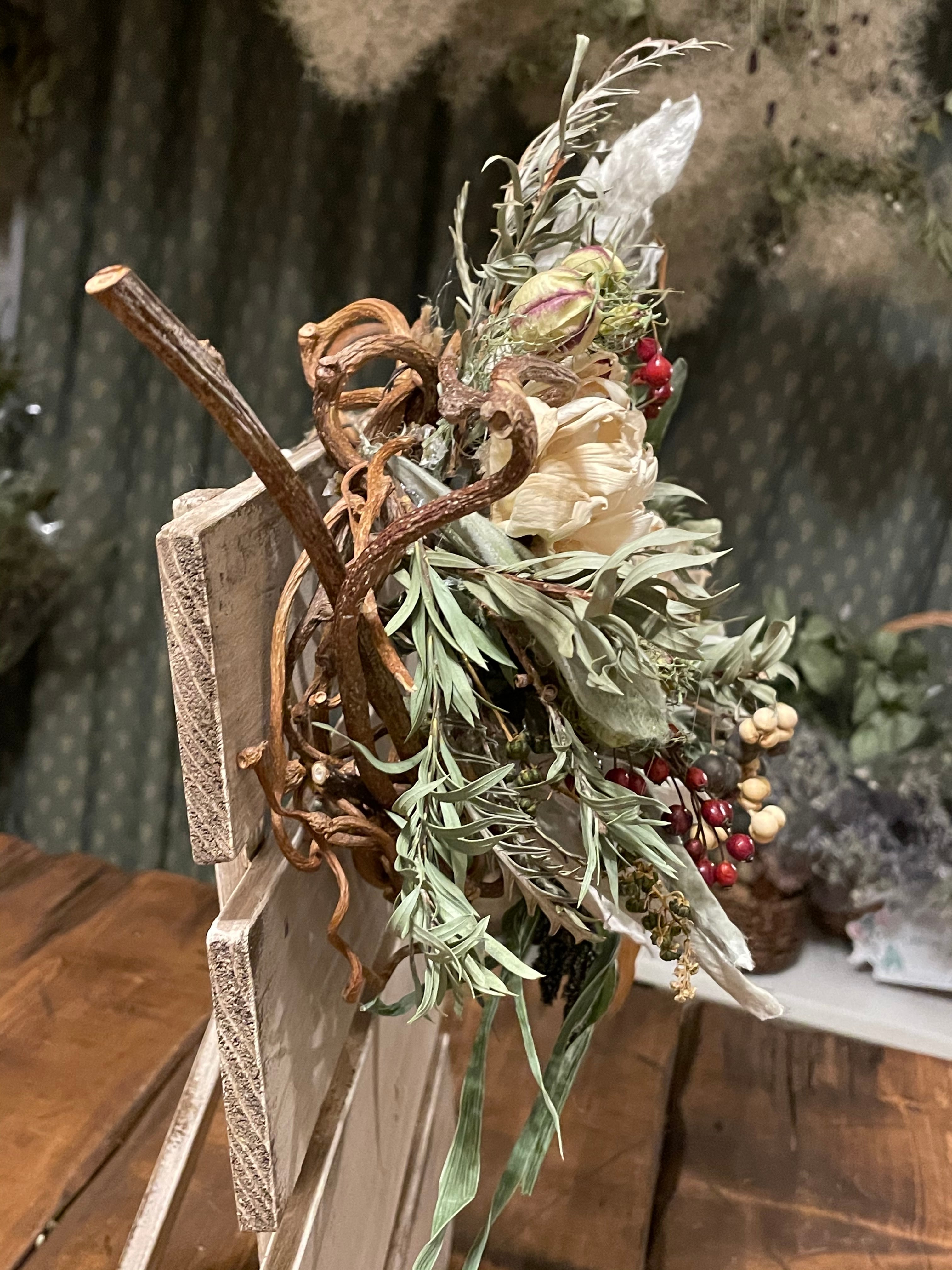 専用＊クエキフォリア&ドイツトウヒ ドライフラワーリース