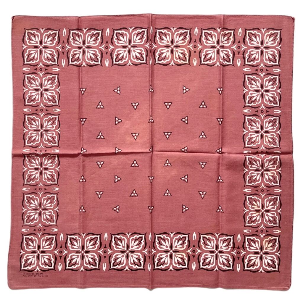 【BORO】60s ハイビスカス ヴィンテージバンダナ