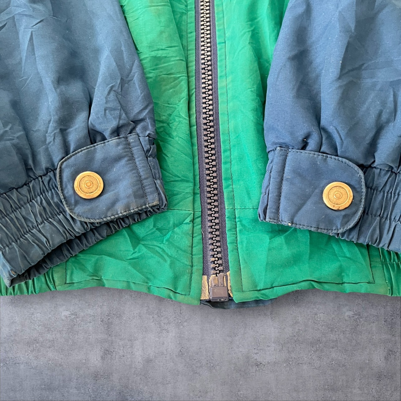 90s London FOG China Color Block Nylon Jacket