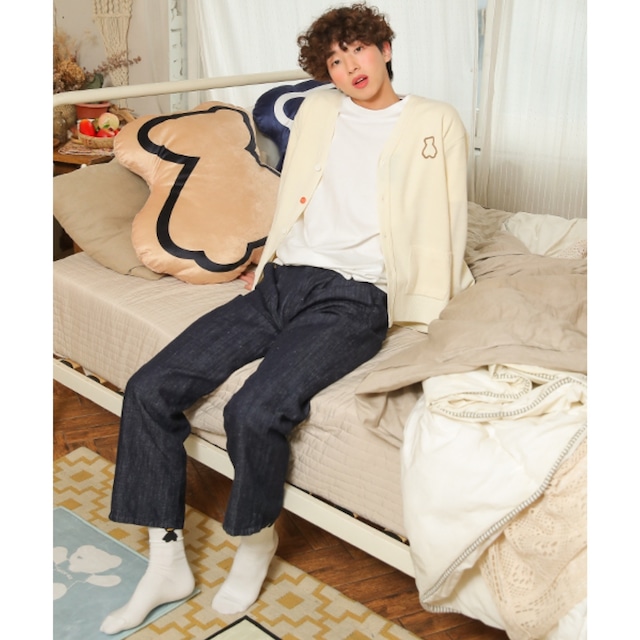 [AQOstudiospace]  AQO BEAR CARDIGAN IVORY 正規品 韓国ブランド 韓国ファッション 韓国代行 韓国通販 カーディガン