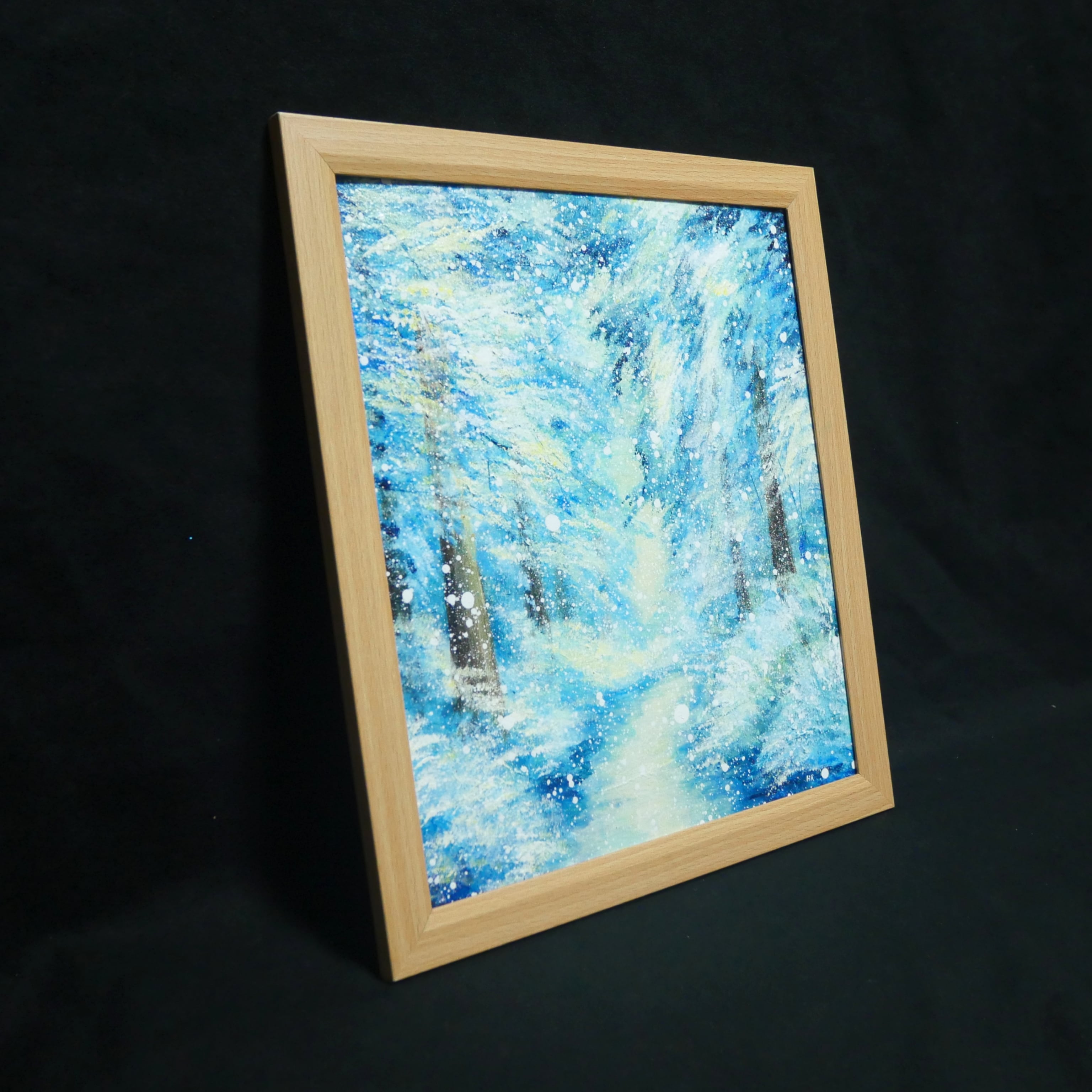 油絵 油彩 油彩画 絵 絵画 【朝一の冬の光景】 | HIROSHI1990