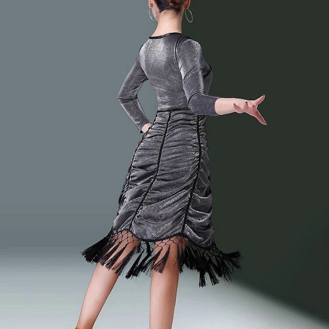 グレイッシュエレガンス・フリンジドレス ds0946