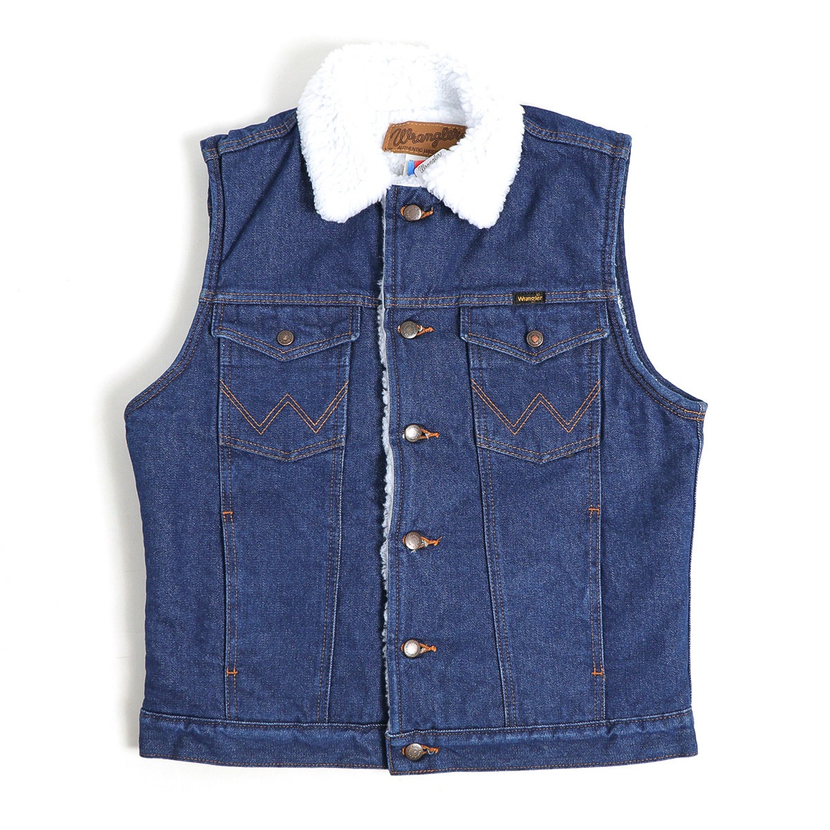 Wrangler ラングラー 74131 デニムボアベスト ワンウォッシュ | MAVAZI 