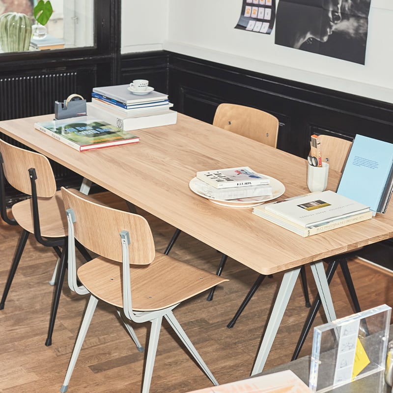 RESULT CHAIR Beige Frame / Oak Water Lacquer［ HAY ］ | REAL Style