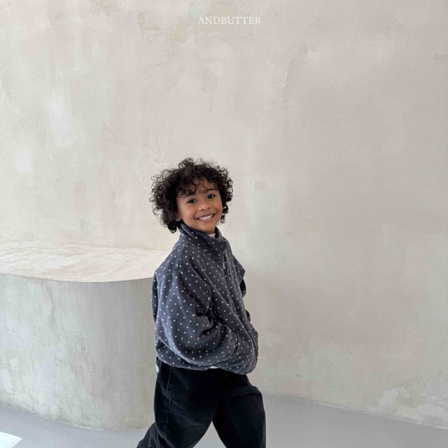 【予約商品】andbutter / Dot Half-Zip