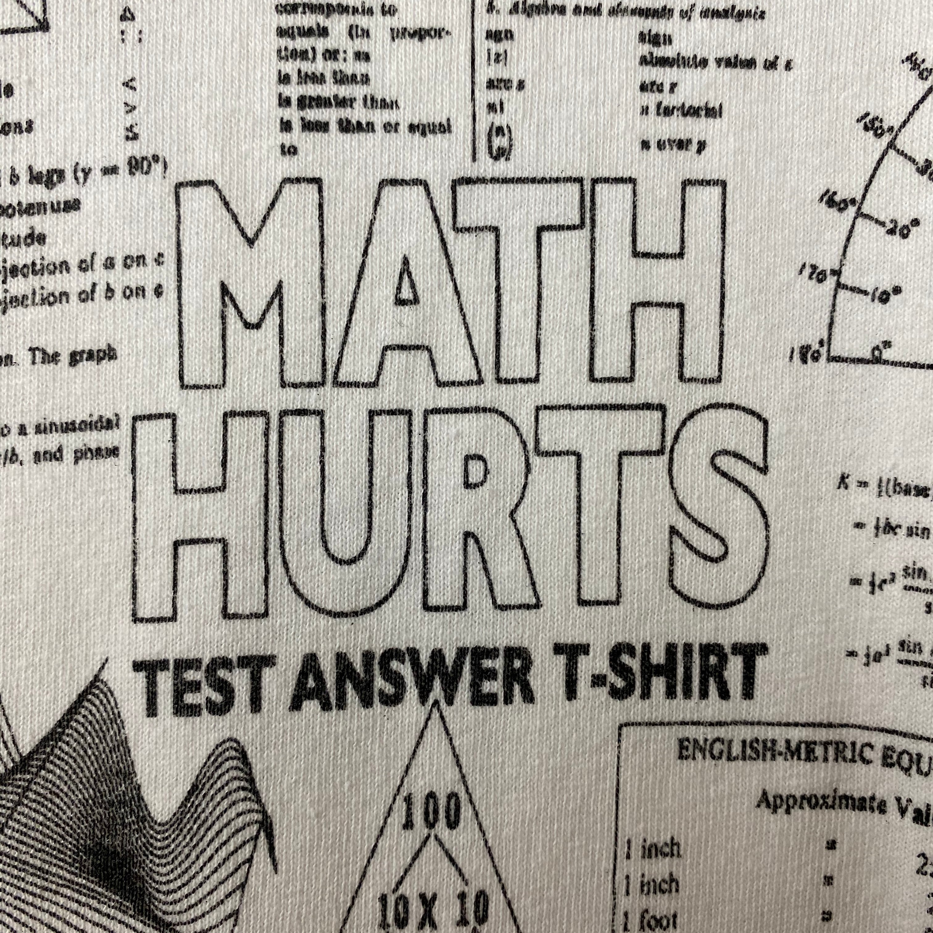 math hurt test answer t-shirt” full print tee | NOIR ONLINE