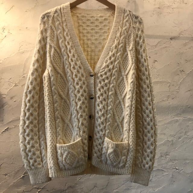 vintage fisherman knit cardigan ヴィンテージ フィッシャーマン