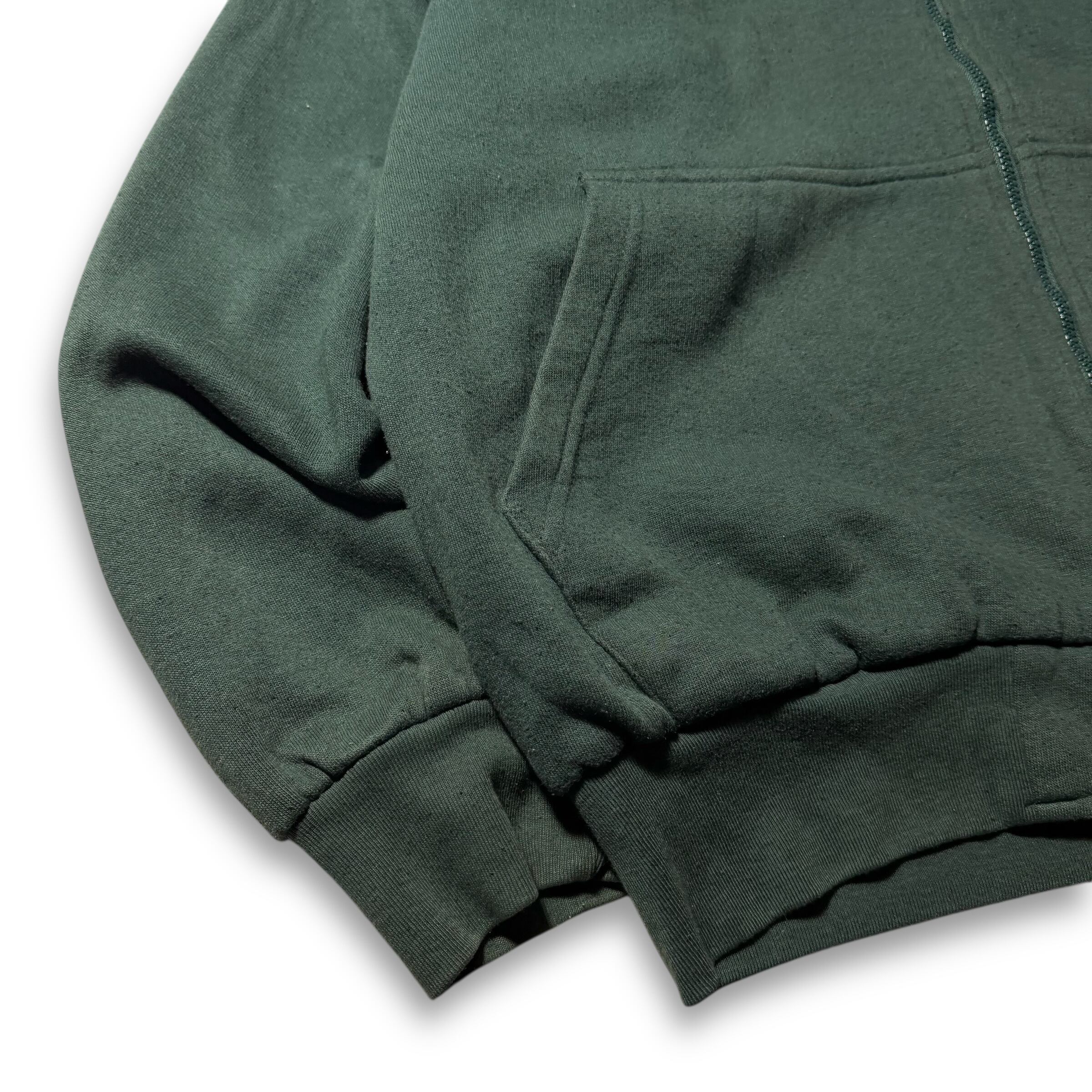 BIG SIZE Double Face Zip Up Hoodie 古着 サーマル フーディ ジップ