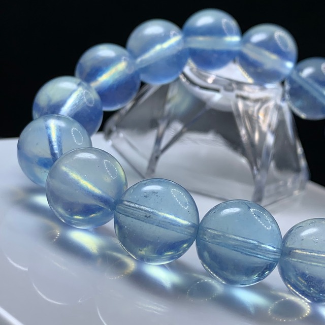 1.透明☆美しい色合い・アクアマリン ブレスレット