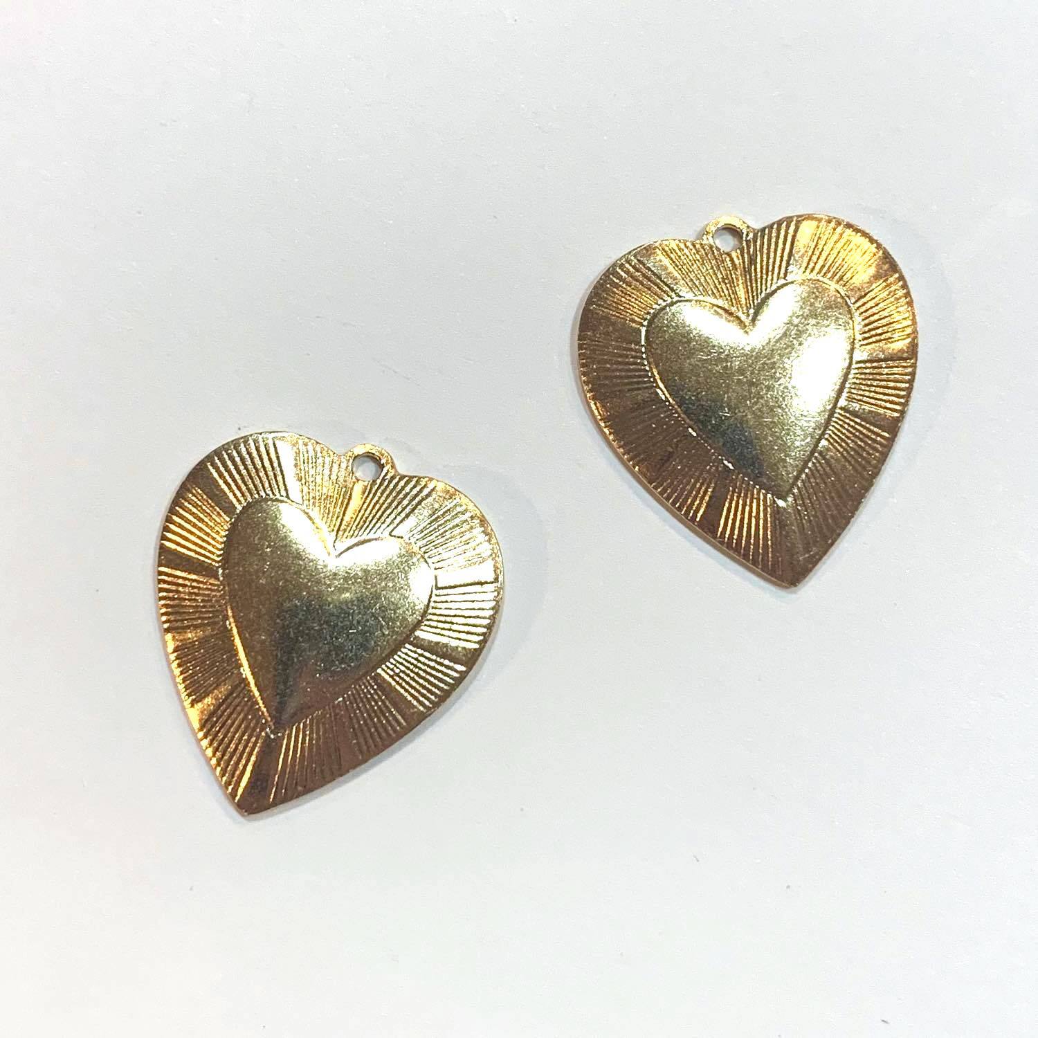 40s Sweet Heart jewelry Puffy Heart Sterling WWⅡ Forget me not 第