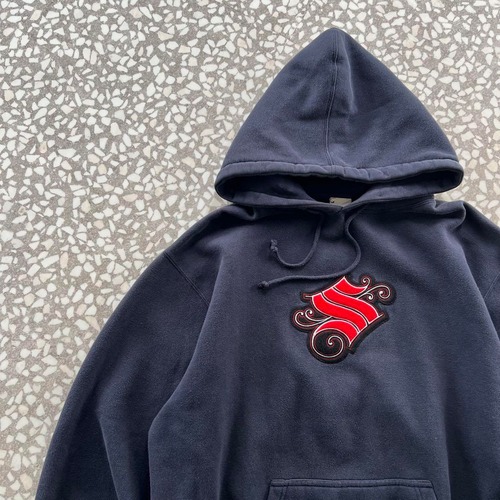 STUSSY / 00's usa製 Pile logo hoodie size XL