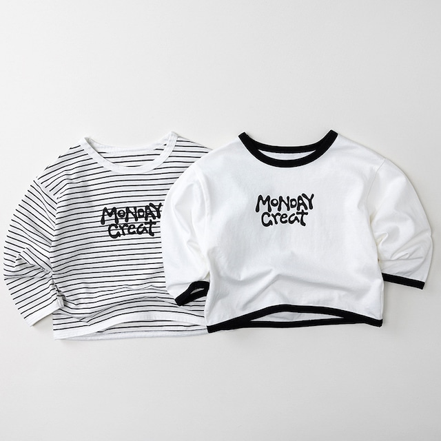 【BABY&KID】カジュアルボーダーシャツ