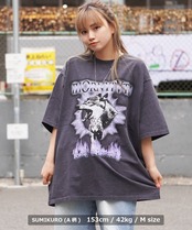 ＼SALE／◆ストーンウォッシュ グラフィック Tシャツ◆wi-509572