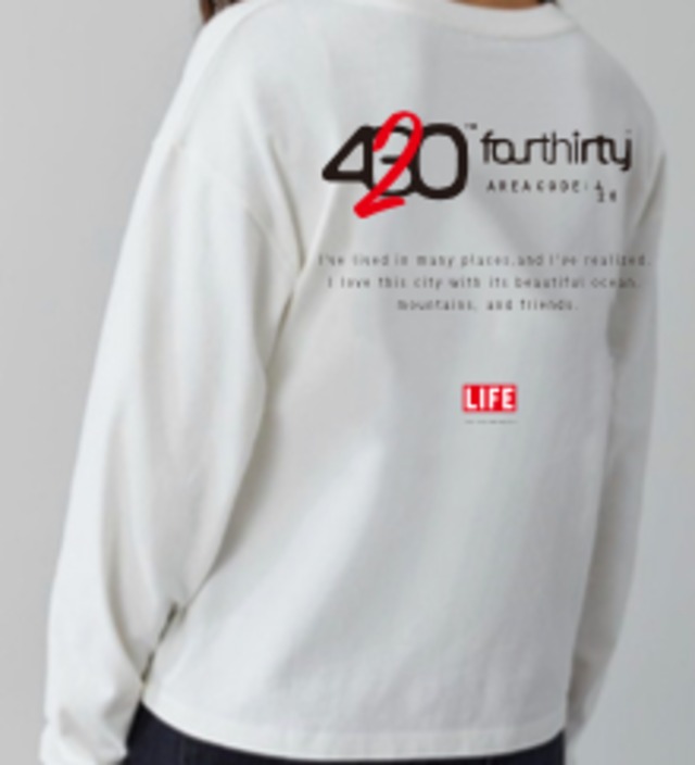 430 / LIFE 20TH ANNIVERSALY “ AREA CODE 420 ” LONG SLEEVE TEE SHIRTS  SIZEXL