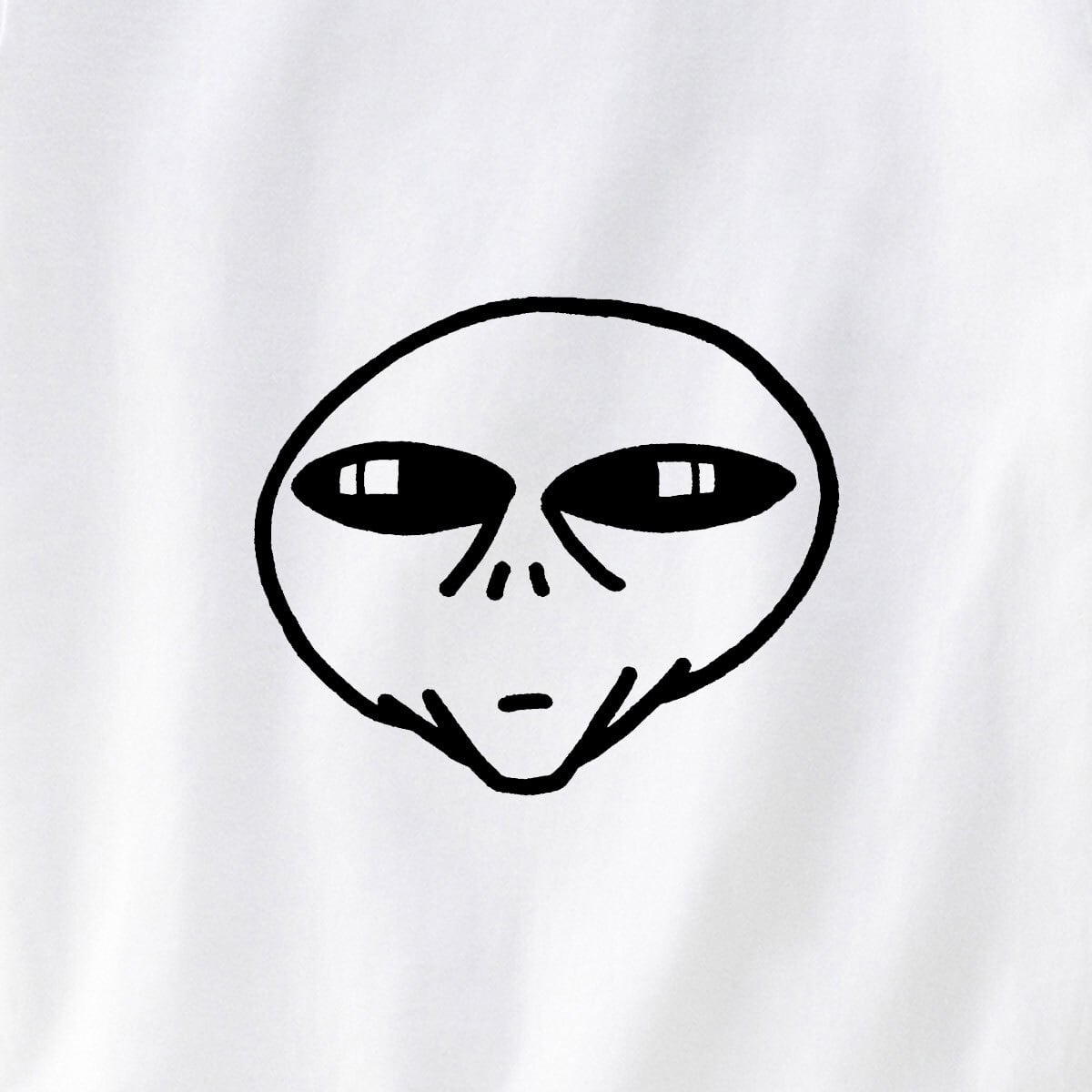手描きデザインによる宇宙人Tシャツ os08 プリント ティーシャツ