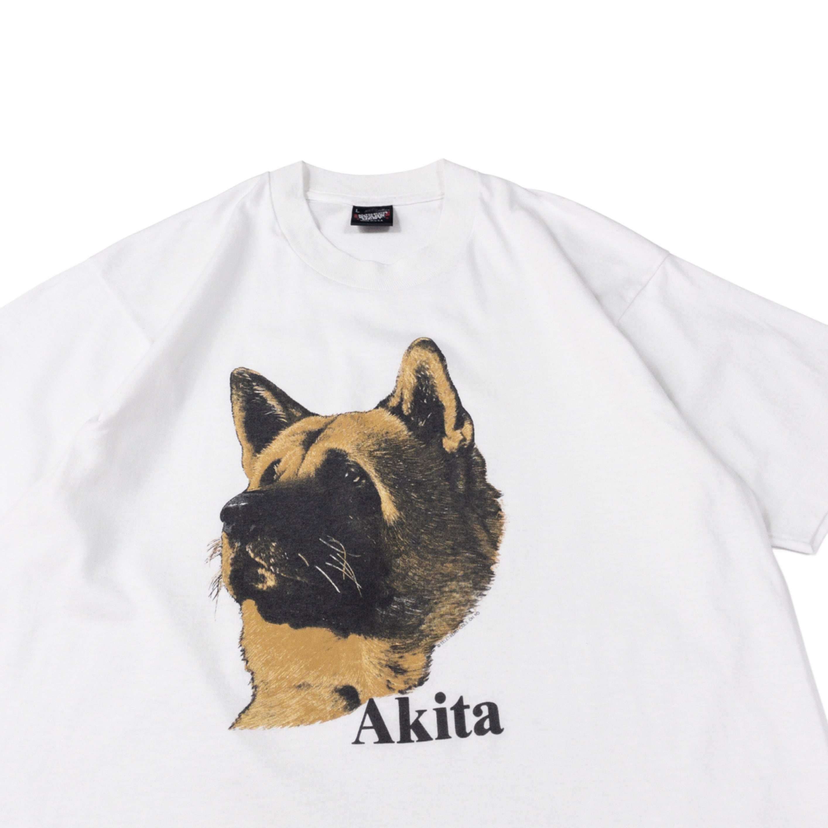 90s SCREEN STARS Akita 秋田犬 Tシャツ USA製 dog 1990's SCREEN STARS BEST made in USA “秋田犬 T-Shirt” | Dancing on