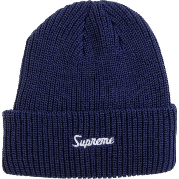 メンズsupreme Loose Gauge Beanie Navy シュプリーム - ニット帽/ビーニー