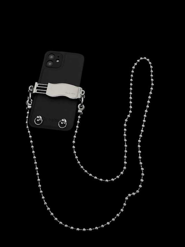 veganleather case & Wave bar holder & Ball chain strap (3set)