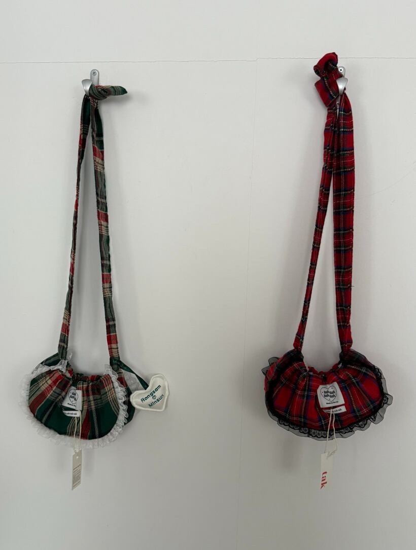 Human/予約【tak!tak!tak!tak!】Winter Tartan Check Bag (2color)