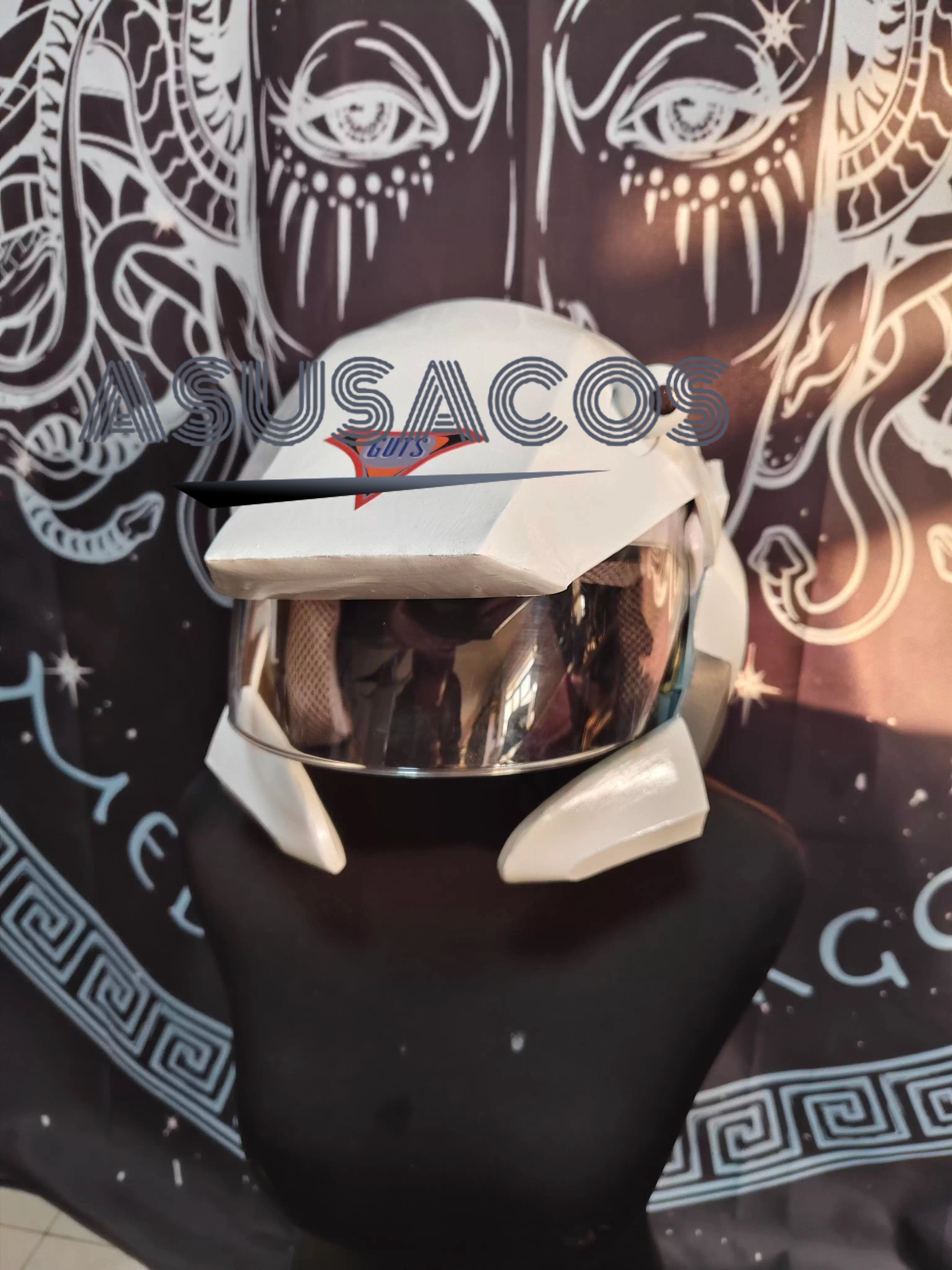 ASUSACOS 実物撮影！ウルトラマンティガ GUTS ヘルメット 円大梧