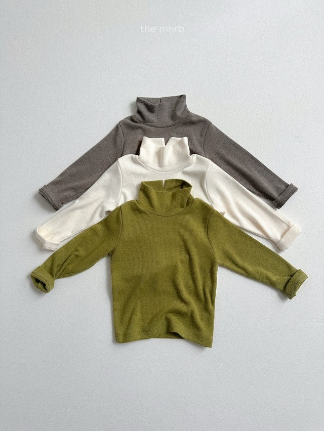 minirobe25wn_Ribbed Open Turtleneck